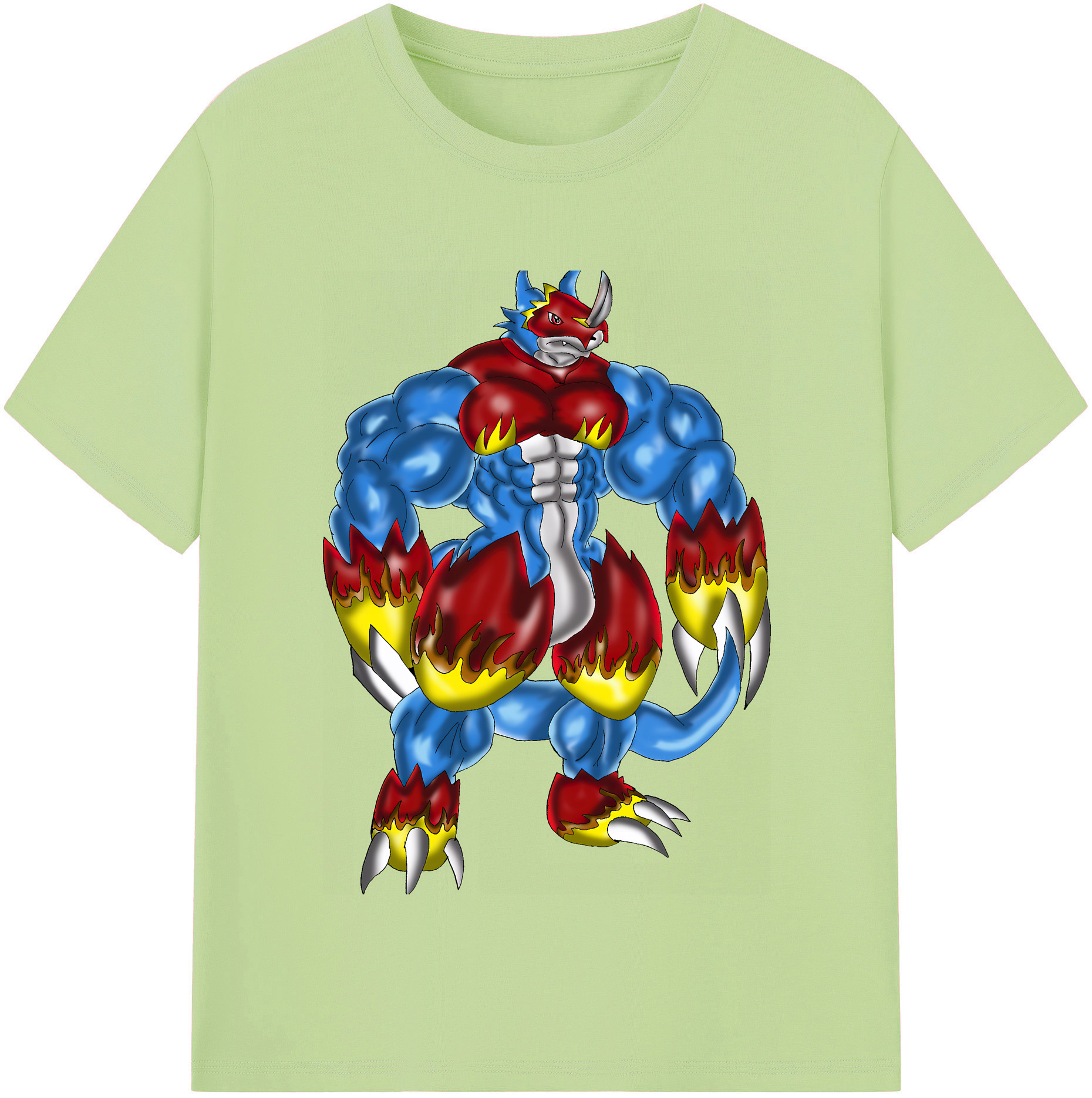 （画像用） Digimon デジタルモンスター/デジモン 綿100％半袖Tシャツ（フロントプリント）